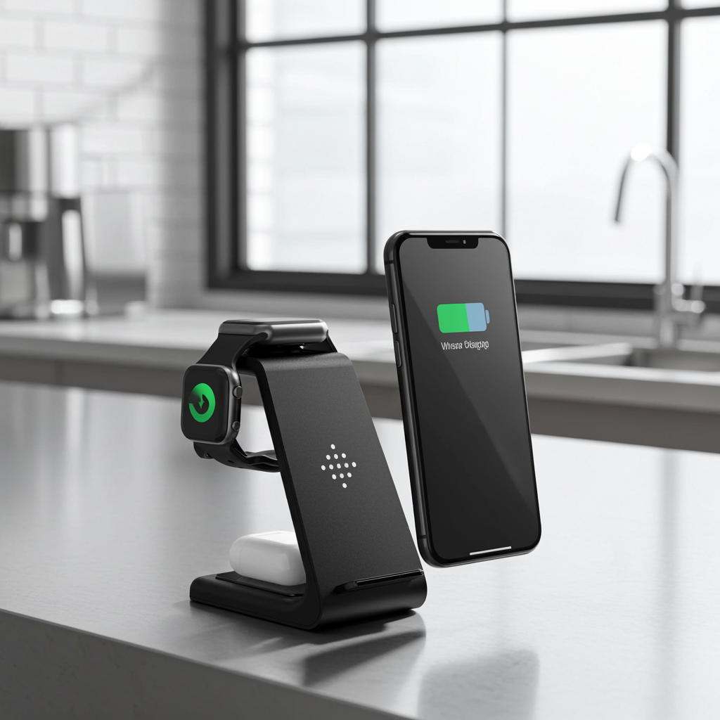 3 In 1 Fast Charging Station Wireless Charger Stand Wireless Quick Charge Dock For Phone Holder
